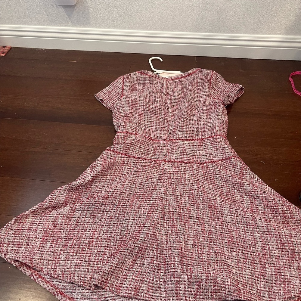 mwt banana republic Pink Tweed women’s Dress 10p - Picture 10 of 13